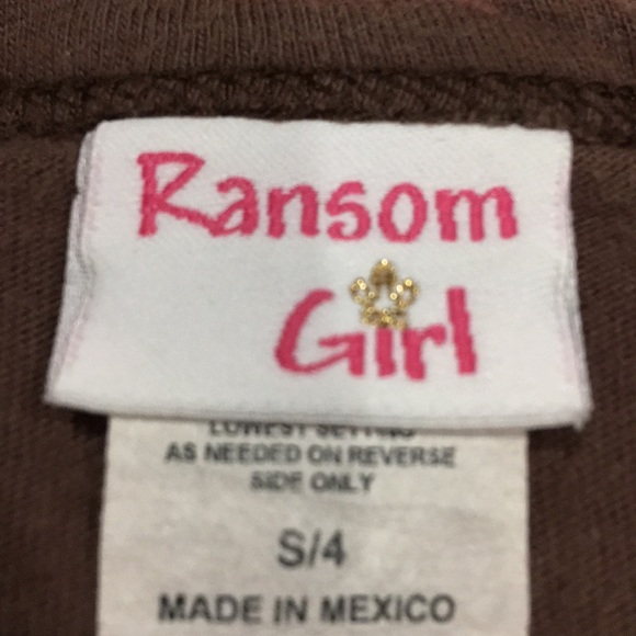 💗 RANSOM GIRL 💗 EXTREMELY RARE LIMITED EDITION COLLECTION GOOD KIDS TOP (NWOT) - Picture 7 of 8